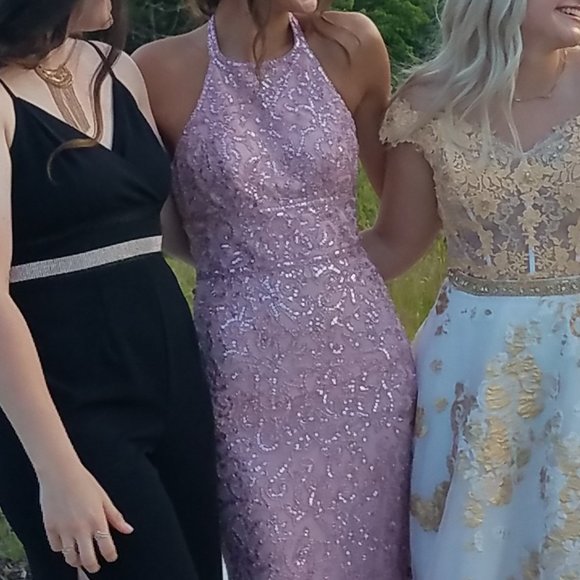 SHERRI HILLPINK BEADED/SEQUIN PROM DRESS - Picture 16 of 16